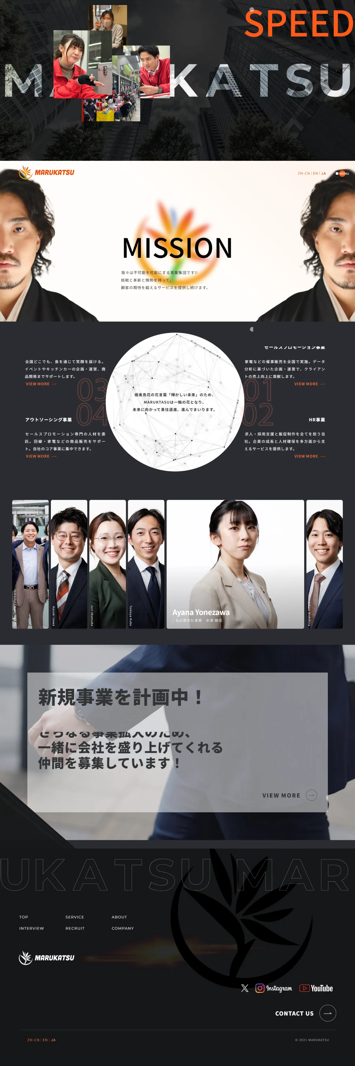 コーポレートサイト・トップページ